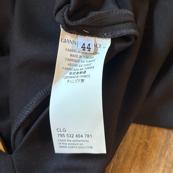 Versace Collection Black Cut-Out Sheath Dress - size 44 (US 8) - Picture 6 of 7